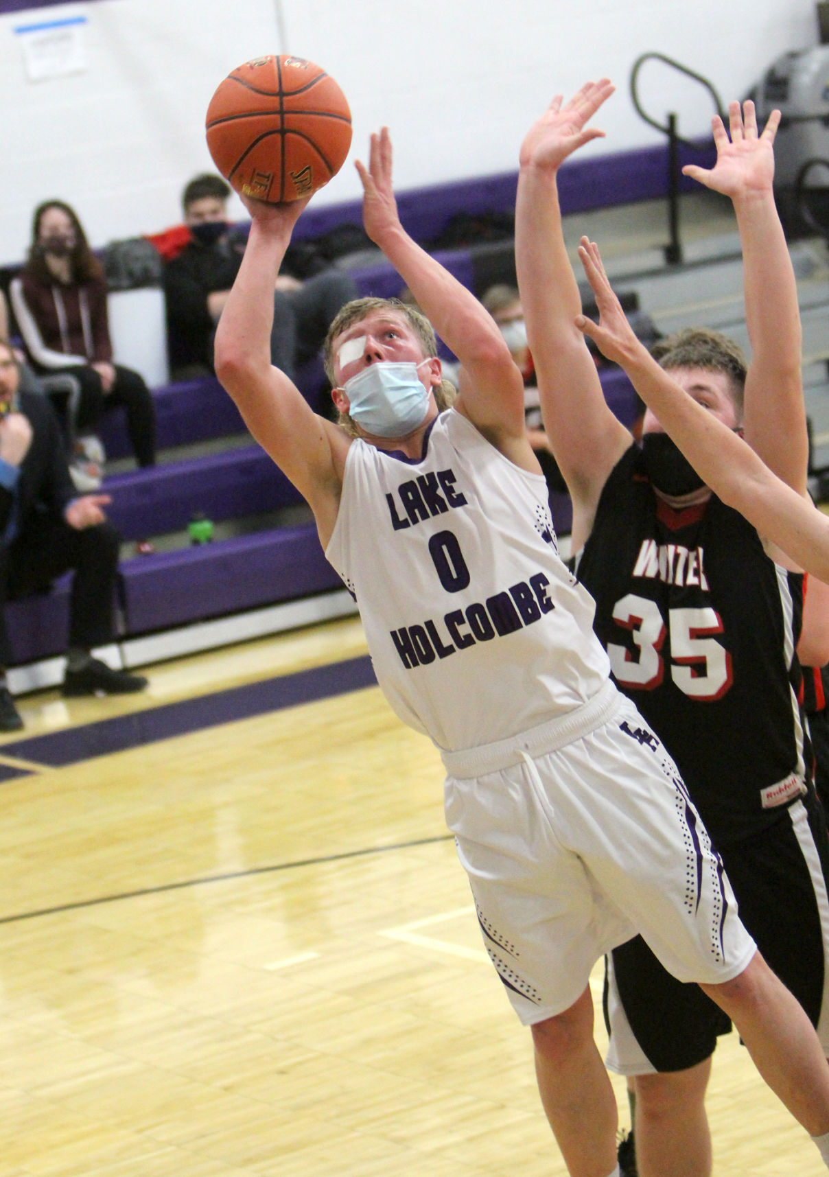 Winter at Lake Holcombe boys basketball 1-5-21
